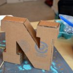 Изготовление объемных букв из картона | фото 7